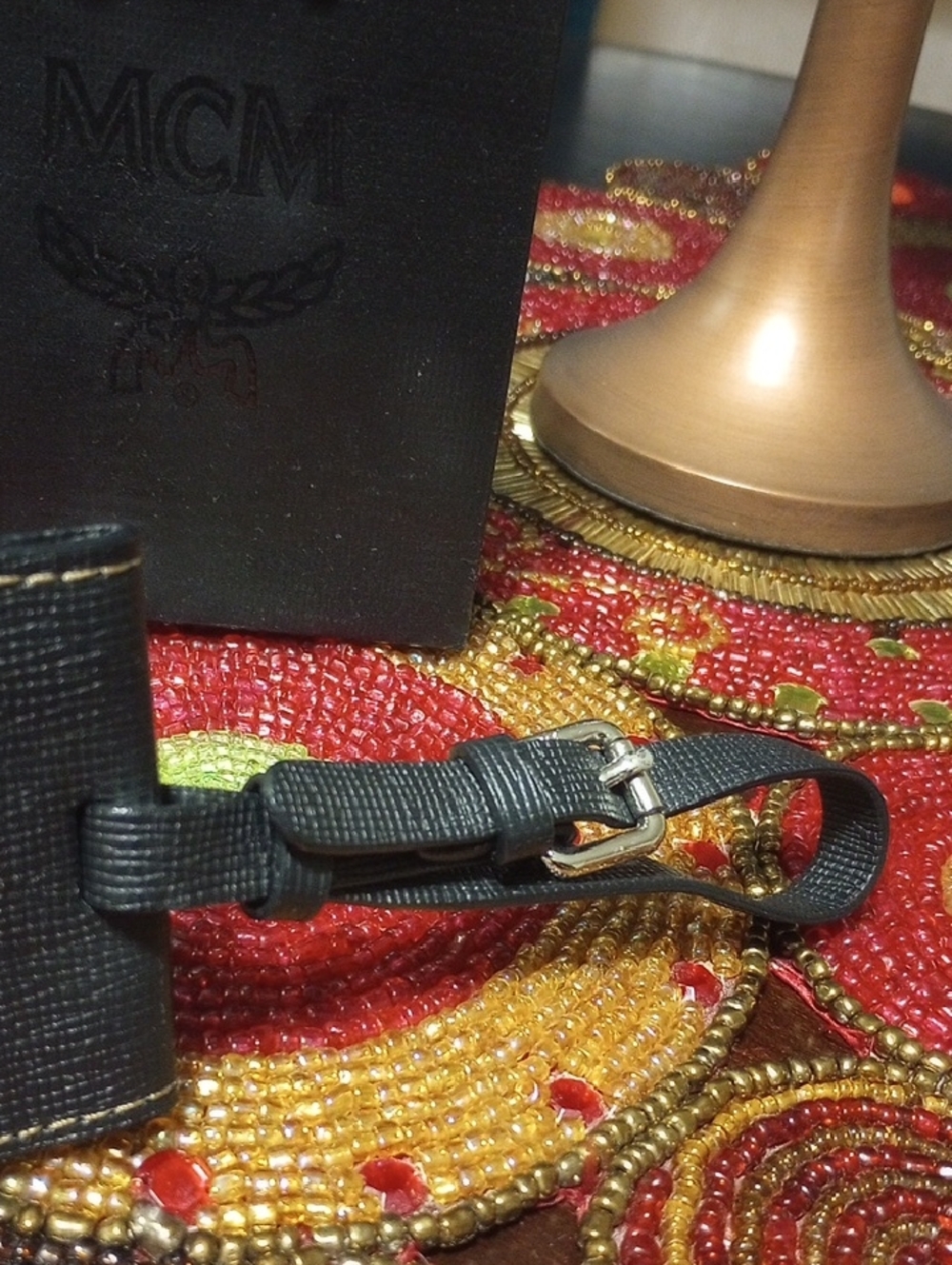 New MCM Luggage Tag With Gift Bag - Picture 13 of 14